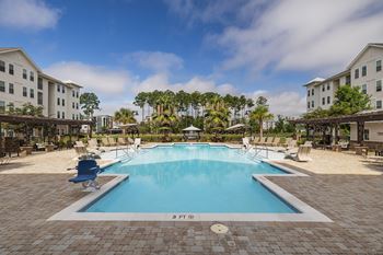 Resort style salt water swimming pool